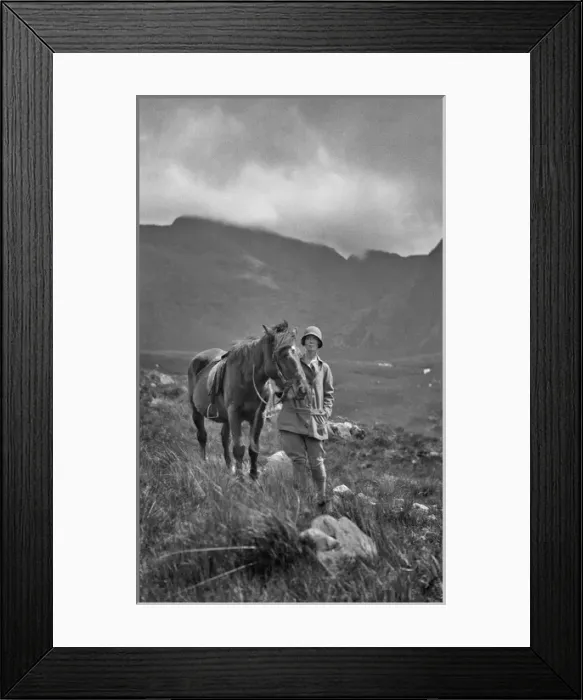 Framed Print : Woman and horse, Isle of Skye, Scotland Framed Print : Woman and horse, Isle of Skye, Scotland