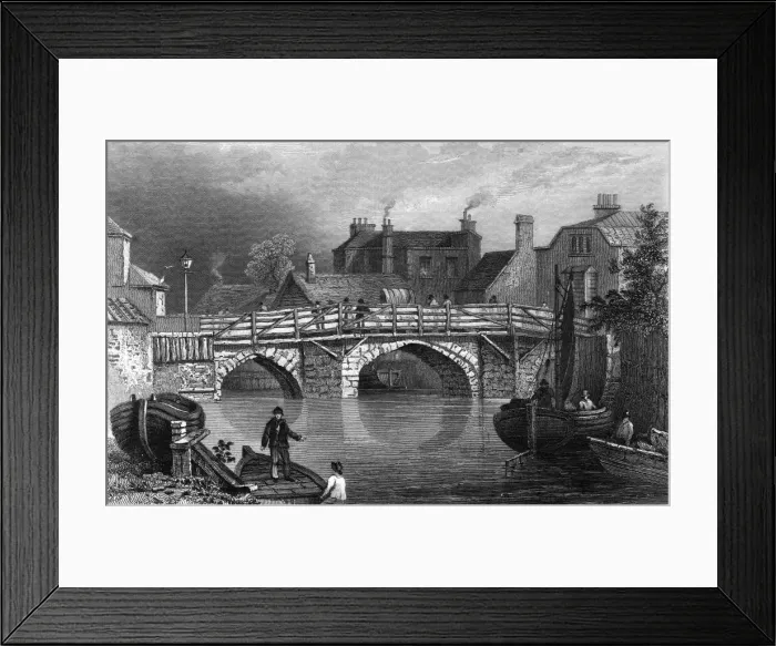 Framed Print : Bow Bridge 1839 Framed Print : Bow Bridge 1839