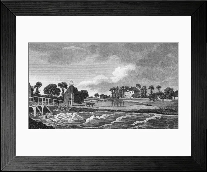 Framed Print : ENFIELD. The market place at Enfield, formerly in Middlesex. Date: 1805 Framed Print : ENFIELD. The market place at Enfield, formerly in Middlesex. Date: 1805