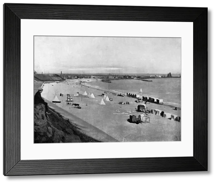 Framed Print : GORLESTON. The sands at Gorleston-on-sea, Norfolk. Date: 1895 Framed Print : GORLESTON. The sands at Gorleston-on-sea, Norfolk. Date: 1895