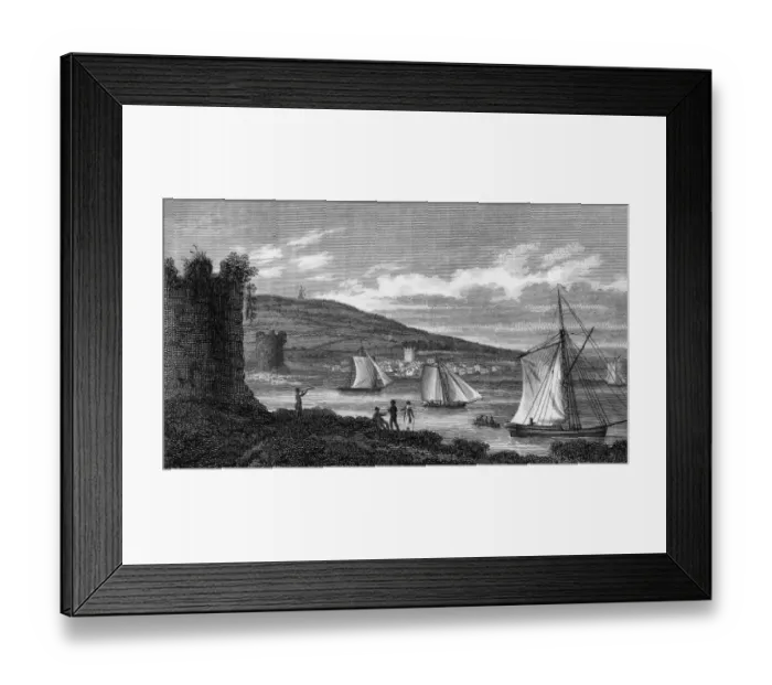 Framed Print : FOWEY. The harbour of Fowey, Cornwall. Date: 1803 Framed Print : FOWEY. The harbour of Fowey, Cornwall. Date: 1803