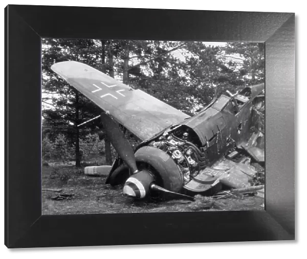 Crashed German plane, WW2