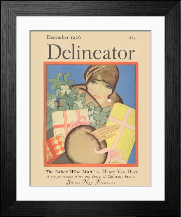 Framed Print : Delineator cover December 1926 Framed Print : Delineator cover December 1926