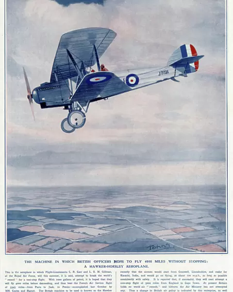British bid for the Worlds non-stop flight record 1927