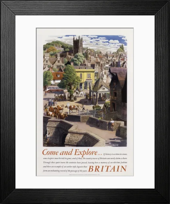 Framed Print : Poster: come and explore Britain (2) Framed Print : Poster: come and explore Britain (2)