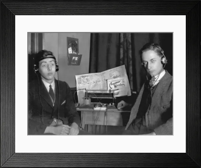 Framed Print : Amateur wireless hobbyists Framed Print : Amateur wireless hobbyists