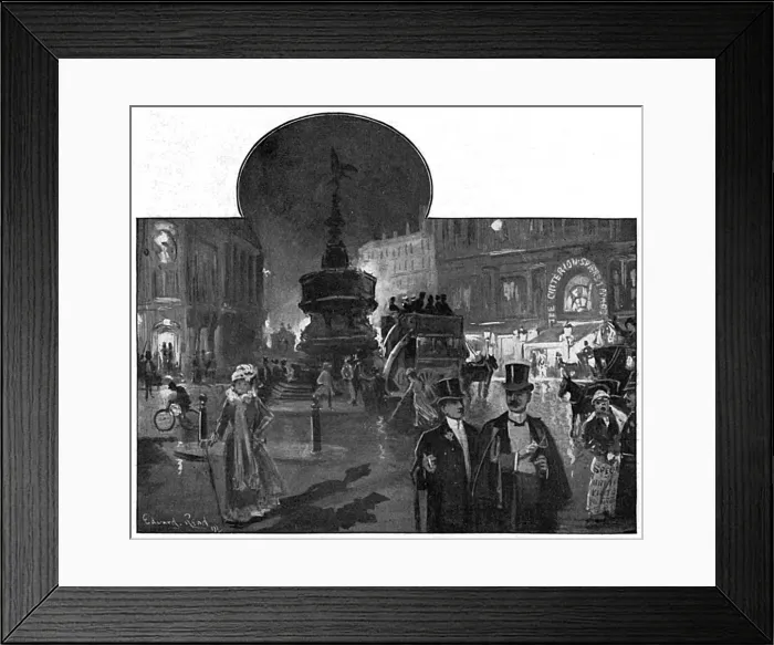 Framed Print : Piccadilly Circus, London Framed Print : Piccadilly Circus, London