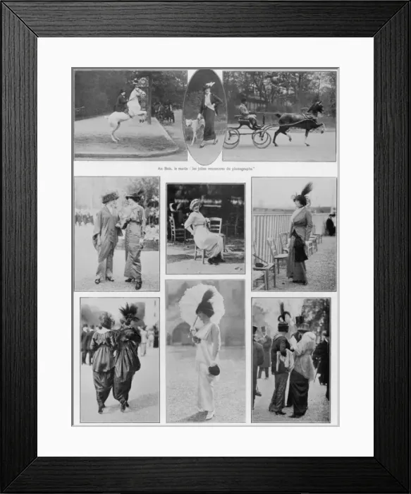 Framed Print : Spring Fashions in Paris Framed Print : Spring Fashions in Paris