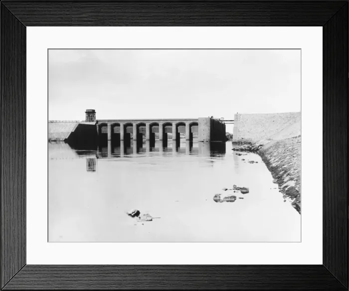 Framed Print : Assiut Barrage on the Nile Framed Print : Assiut Barrage on the Nile