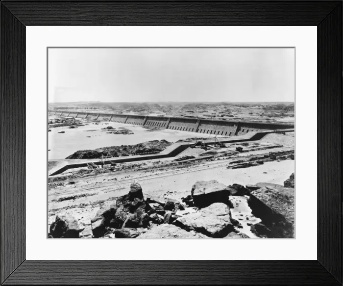 Framed Print : View of the Aswan Dam Framed Print : View of the Aswan Dam