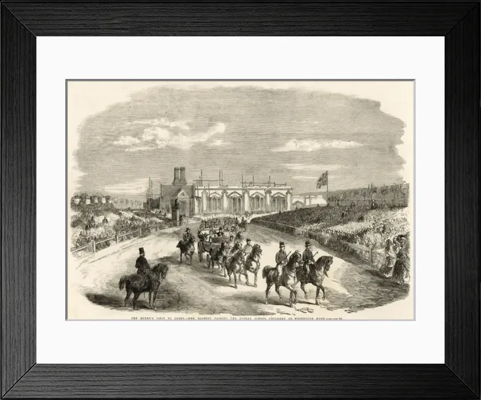 Framed Print : Queen Victorias visit to Leeds