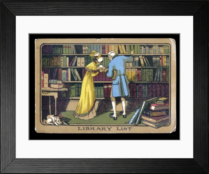 Framed Print : Cover design, Library List Framed Print : Cover design, Library List