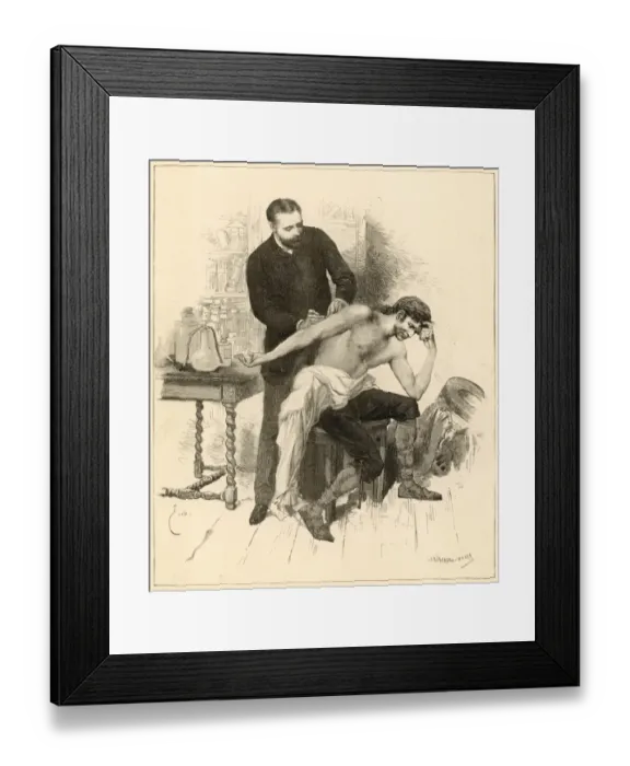 Framed Print : Cholera vaccination in Spain Framed Print : Cholera vaccination in Spain