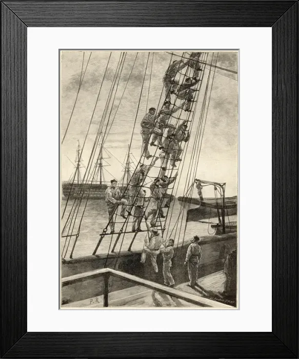 Framed Print : Tightening the sails Framed Print : Tightening the sails