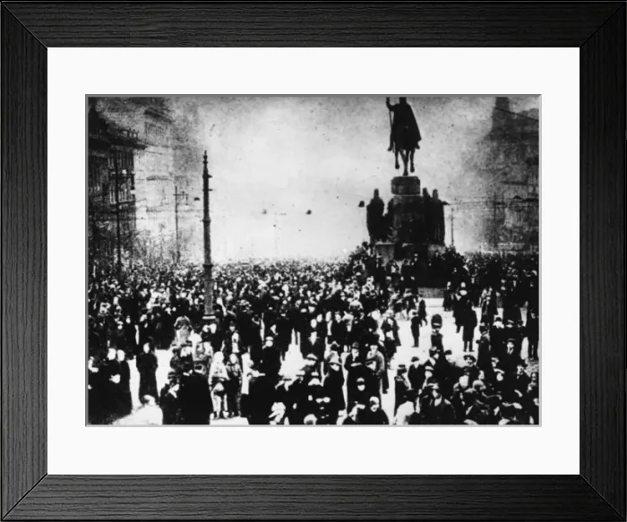 Framed Print : Prague strike 1918 Framed Print : Prague strike 1918