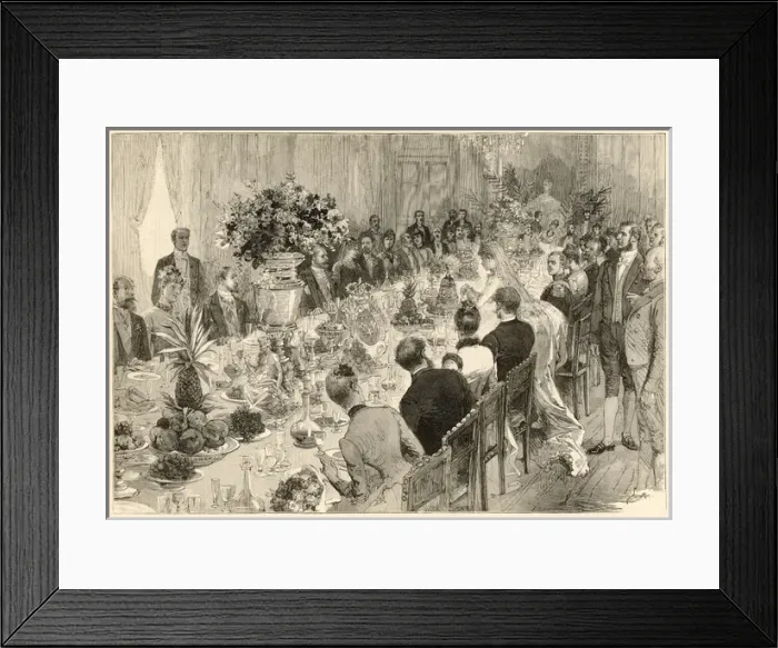 Framed Print : The cutting of the wedding cake Framed Print : The cutting of the wedding cake