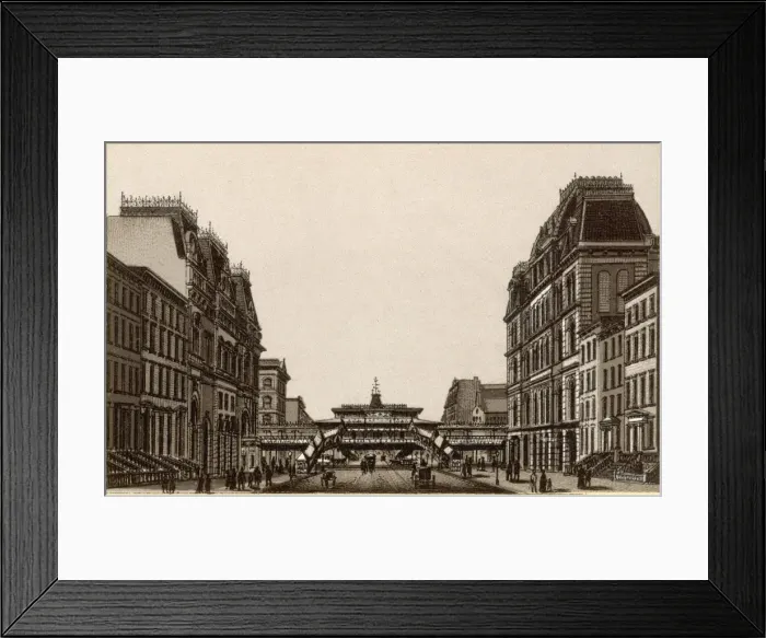 Framed Print : Booths Theatre and Masonic Hall, New York Framed Print : Booths Theatre and Masonic Hall, New York