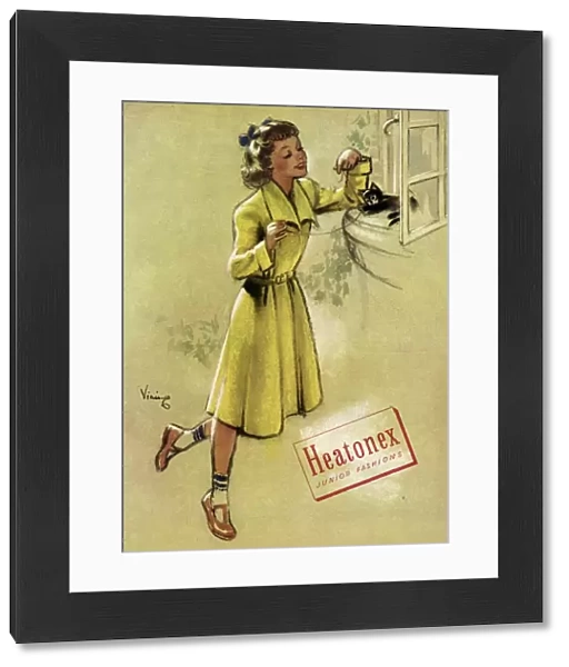 Advert for Heatonex girls coat 1950