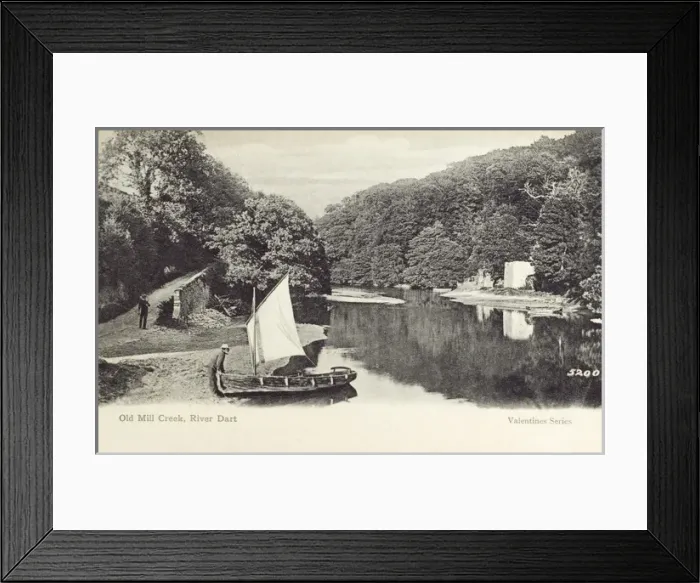 Framed Print : Old Mill Creek, River Dart, Devon Framed Print : Old Mill Creek, River Dart, Devon