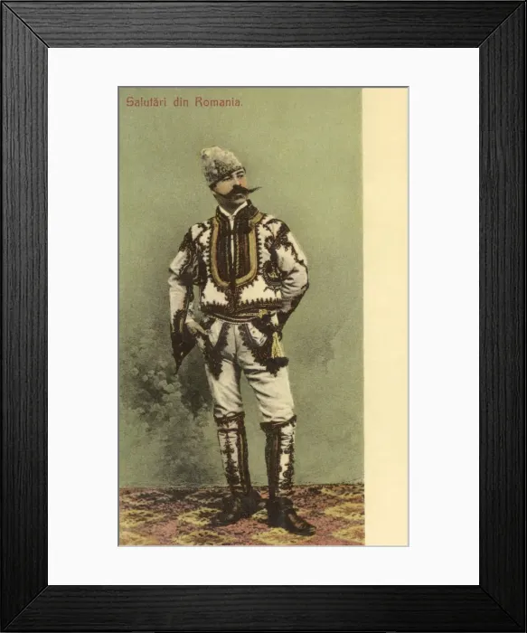 Framed Print : Romanian Man in traditional costume Framed Print : Romanian Man in traditional costume