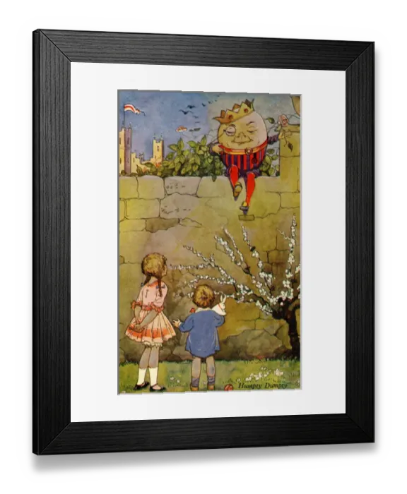 Framed Print : Humpty Dumpty by Charles Folkard Framed Print : Humpty Dumpty by Charles Folkard