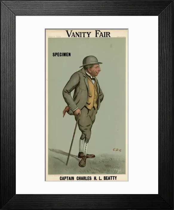 Framed Print : Capt Charles H. L. Beatty, Vanity Fair, GDG Framed Print : Capt Charles H. L. Beatty, Vanity Fair, GDG