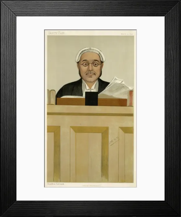 Framed Print : The Rt Hon Sir C. S. C. Bowen, Vanity Fair, Spy Framed Print : The Rt Hon Sir C. S. C. Bowen, Vanity Fair, Spy
