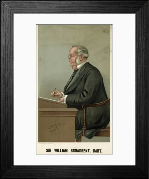 Framed Print : Sir William H. Broadbent, Vanity Fair, Spy Framed Print : Sir William H. Broadbent, Vanity Fair, Spy