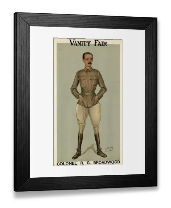 Framed Print : R. G. Broadwood, Vanity Fair, Spy Framed Print : R. G. Broadwood, Vanity Fair, Spy