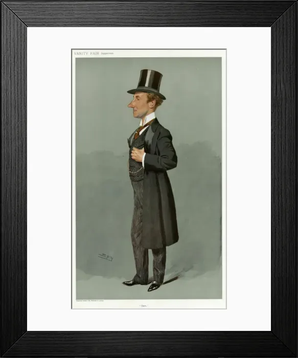 Framed Print : Sir Samuel Thomas Evans, Vanity Fair, Spy