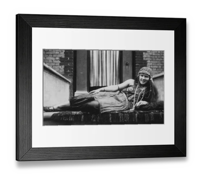 Framed Print : Young woman in exotic costume Framed Print : Young woman in exotic costume