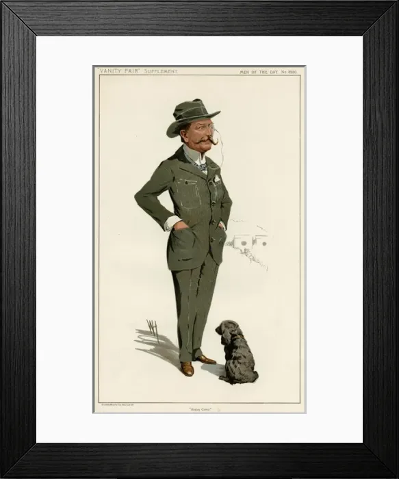 Framed Print : Lt. -Col. Charles Robert Crosse, Vanity Fair, WH Framed Print : Lt. -Col. Charles Robert Crosse, Vanity Fair, WH