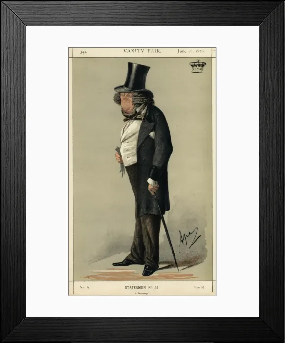 Framed Print : 1st Earl of Dudley, Vanity Fair, Ape Framed Print : 1st Earl of Dudley, Vanity Fair, Ape