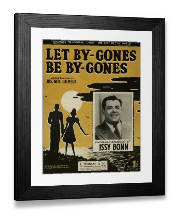 Framed Print : Sheet music cover, Let By-Gones Be By-Gones Framed Print : Sheet music cover, Let By-Gones Be By-Gones
