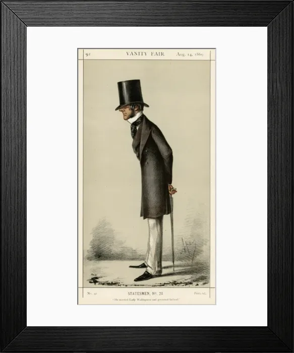 Framed Print : 3rd Earl Fortescue, Vanity Fair, Ape Framed Print : 3rd Earl Fortescue, Vanity Fair, Ape