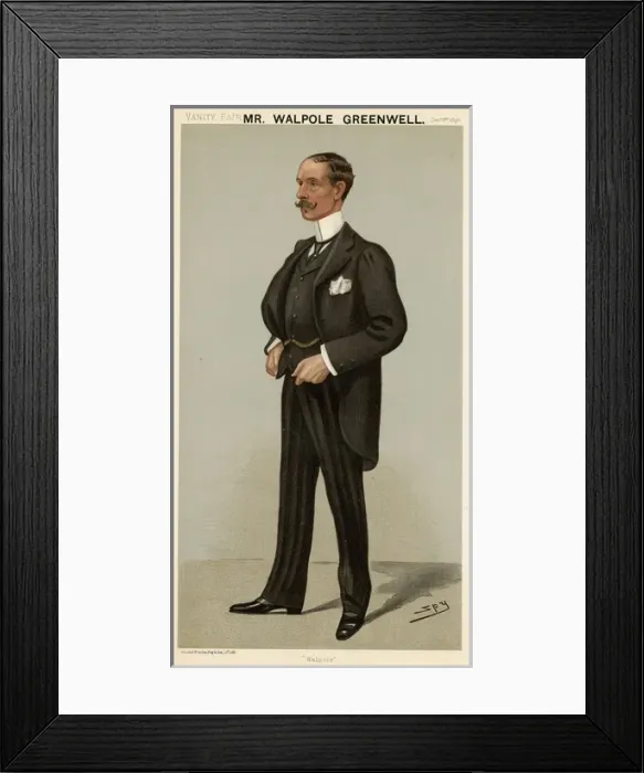 Framed Print : Sir Walpole L. Greenwell, Vanity Fair, Spy