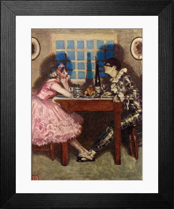 Framed Print : Scene from the opera, I Pagliacci, by Ruggiero Leoncavallo Framed Print : Scene from the opera, I Pagliacci, by Ruggiero Leoncavallo