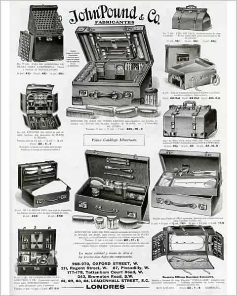 Advert for John Pound & Co cases 1913
