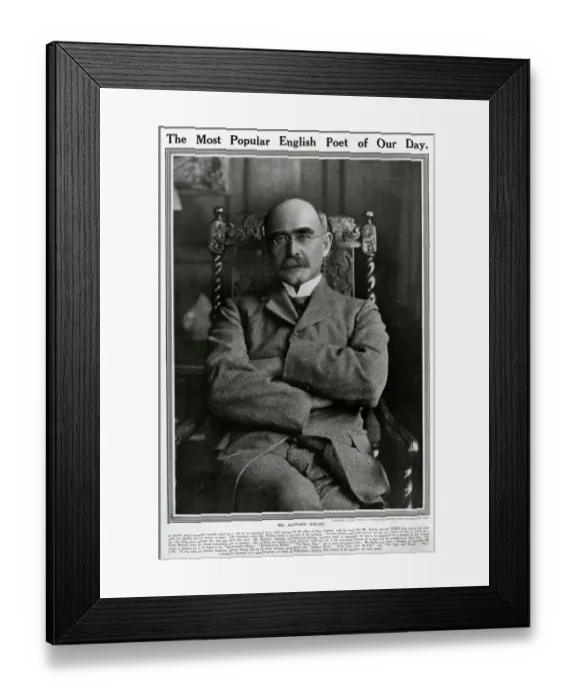 Framed Print : Rudyard Kipling in 1913 Framed Print : Rudyard Kipling in 1913