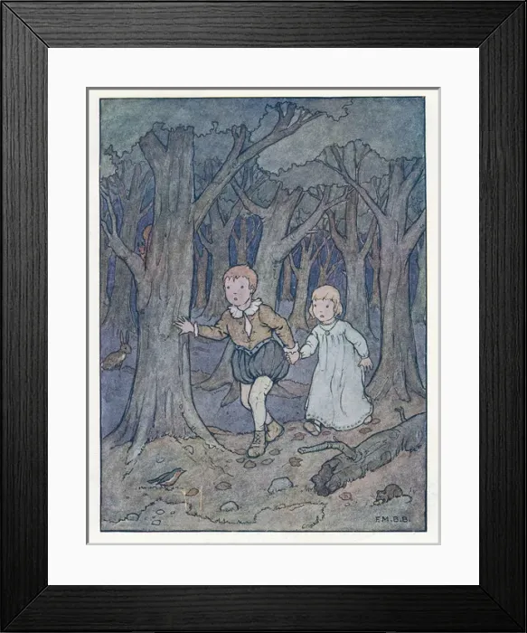 Framed Print : Nursery Rhymes -- Babes in the Wood Framed Print : Nursery Rhymes -- Babes in the Wood