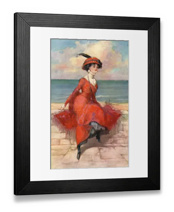 Framed Print : The Girl on the Front by Barribal Framed Print : The Girl on the Front by Barribal