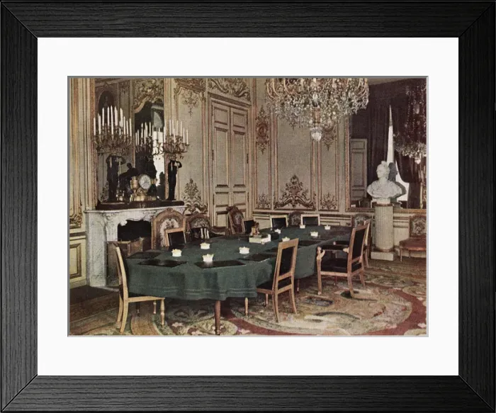 Framed Print : Elysee Palace - Council room Framed Print : Elysee Palace - Council room