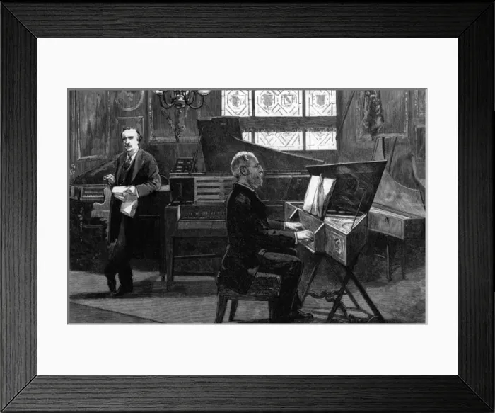 Framed Print : Music conference lecture 1888 Framed Print : Music conference lecture 1888