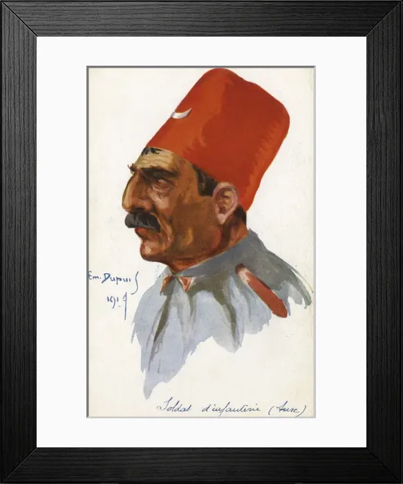 Framed Print : WWI - Turkish Infantryman Framed Print : WWI - Turkish Infantryman