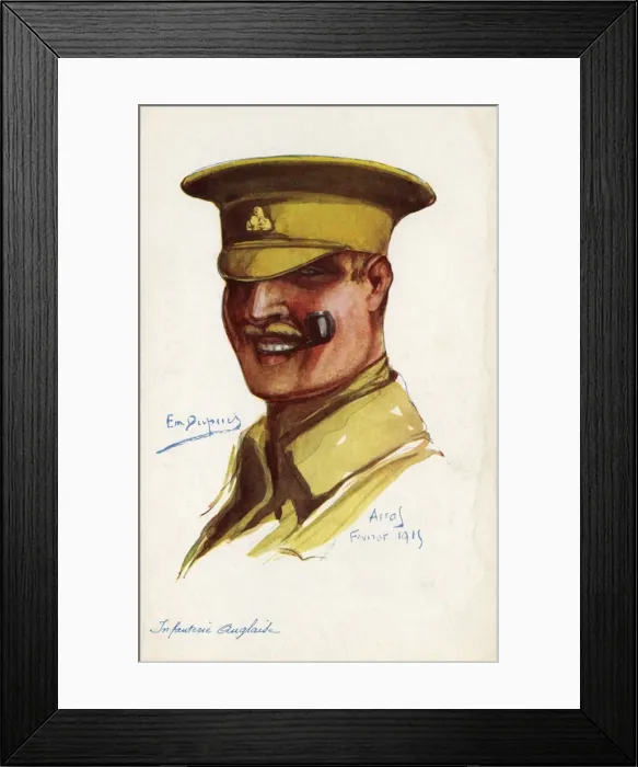 Framed Print : WWI - British Infantryman at Arras Framed Print : WWI - British Infantryman at Arras