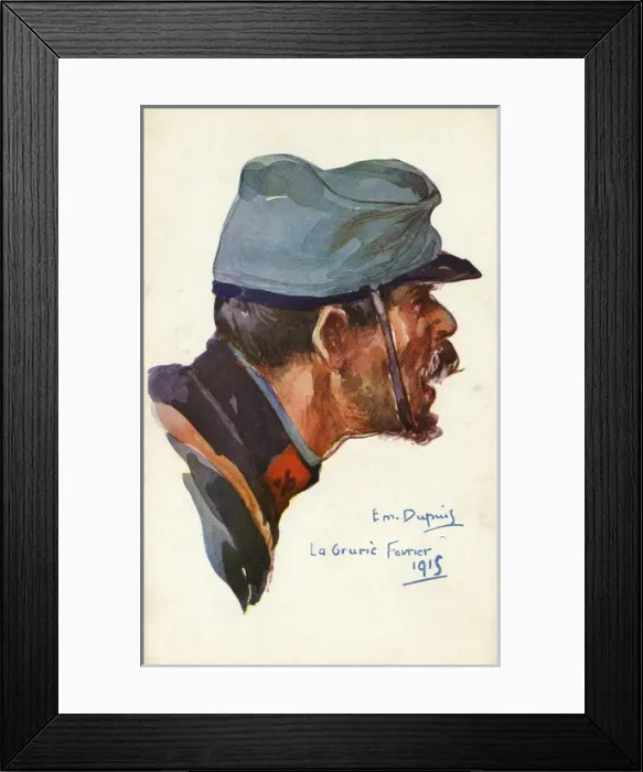 Framed Print : WWI - French Infantryman Framed Print : WWI - French Infantryman