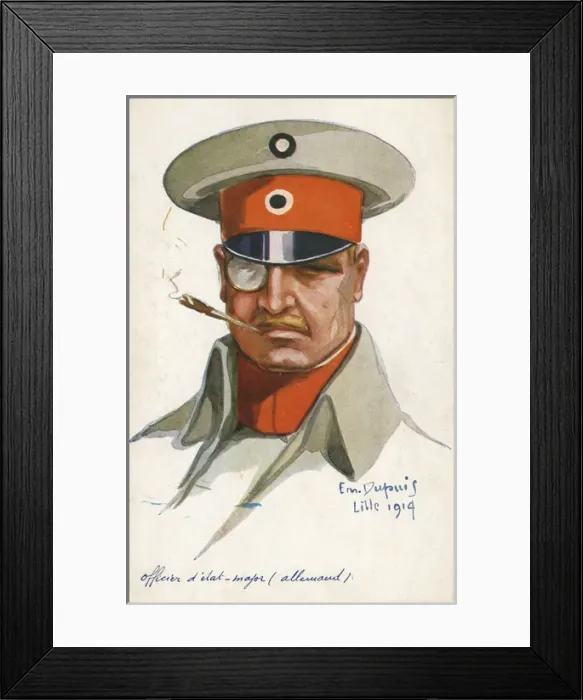 Framed Print : WWI - German State Major Framed Print : WWI - German State Major