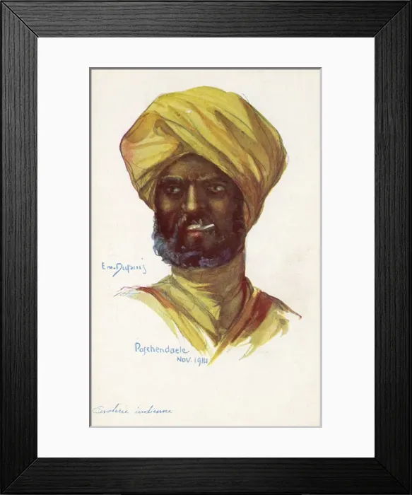 Framed Print : WWI - Indian cavalryman Framed Print : WWI - Indian cavalryman