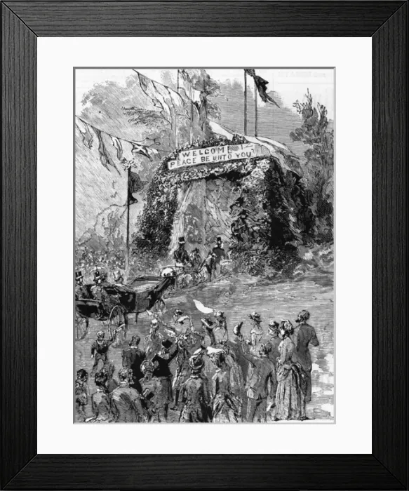 Framed Print : Wedding of Princess Beatrice and Prince Henry of Battenberg Framed Print : Wedding of Princess Beatrice and Prince Henry of Battenberg