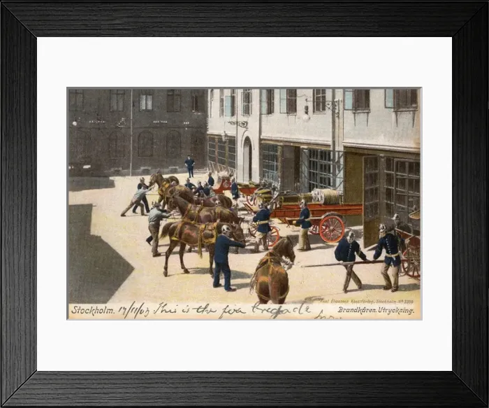 Framed Print : Stockholm - The Fire Brigade Headquarters Framed Print : Stockholm - The Fire Brigade Headquarters